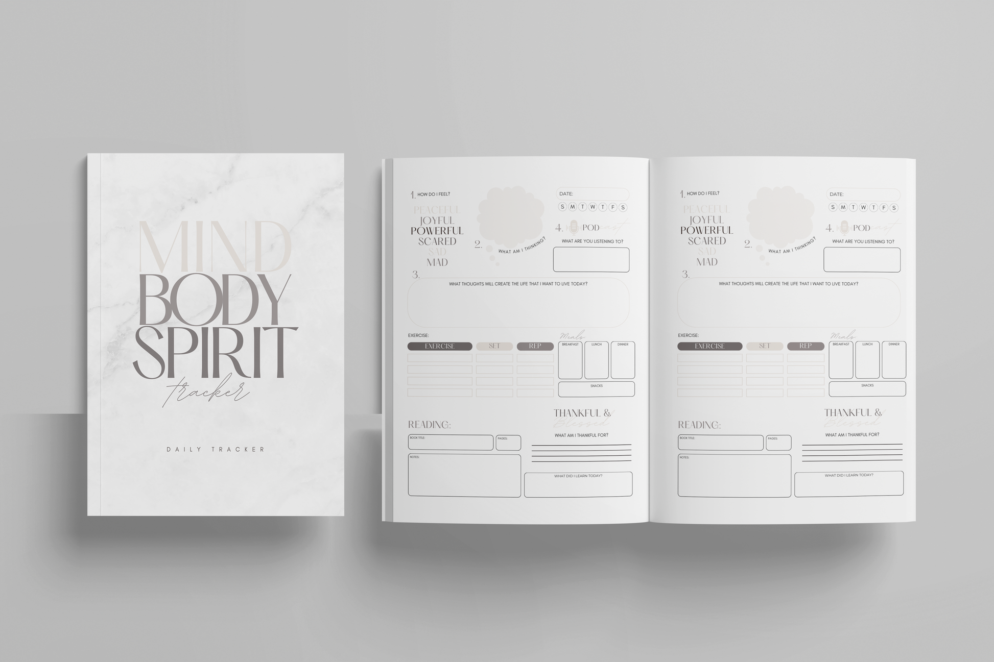 Mind.Body.Spirit Daily Planner Template