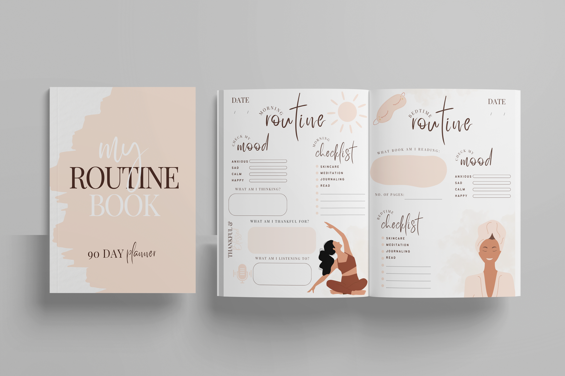 90 Day Routine Planner Template