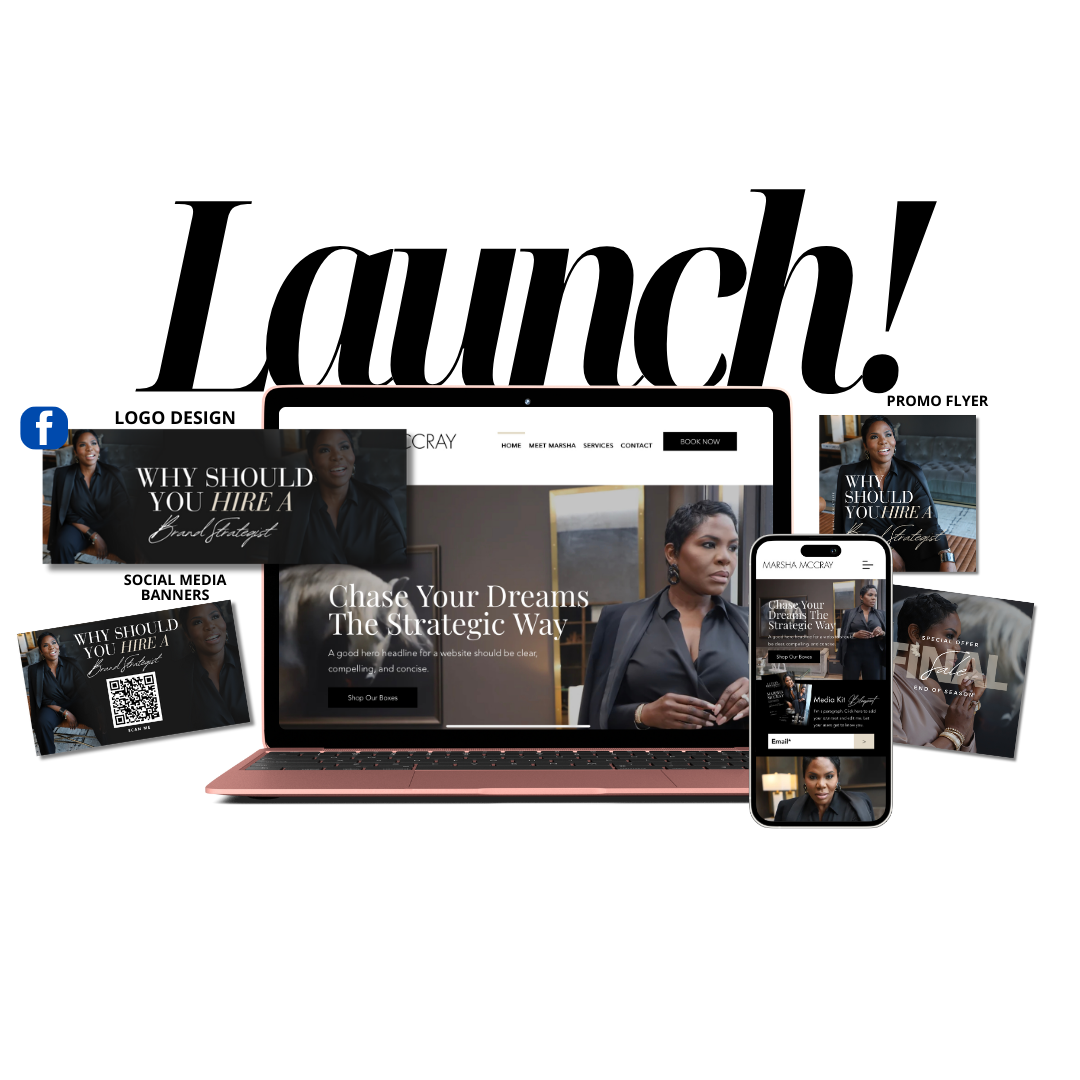 New Launch Package - Website Design, Logo Design, Social Media Banners, & More!