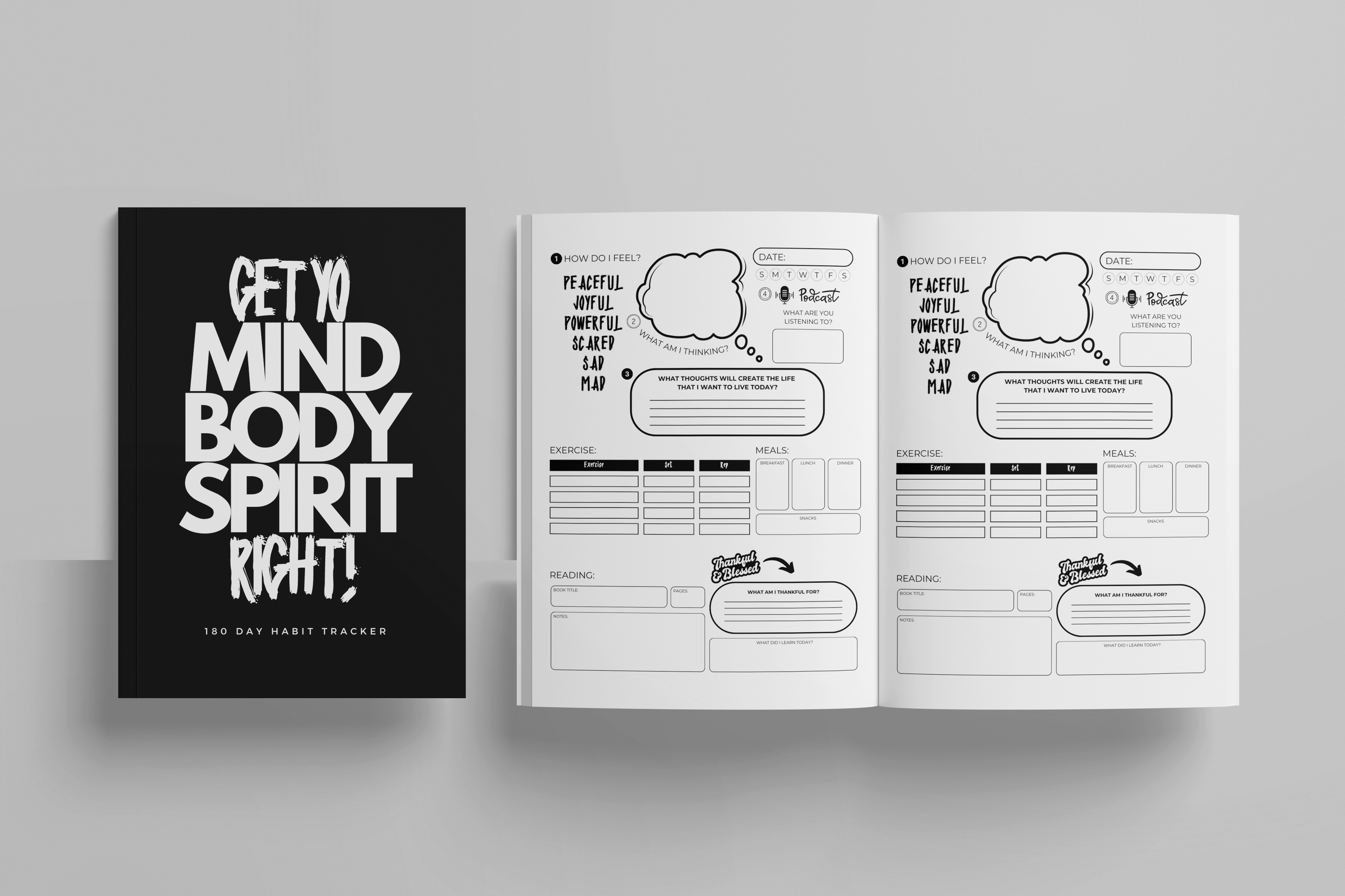 Mind.Body.Spirit Daily Planner Template